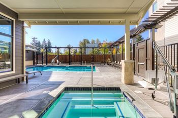 Seasonal outdoor pool and year round spa